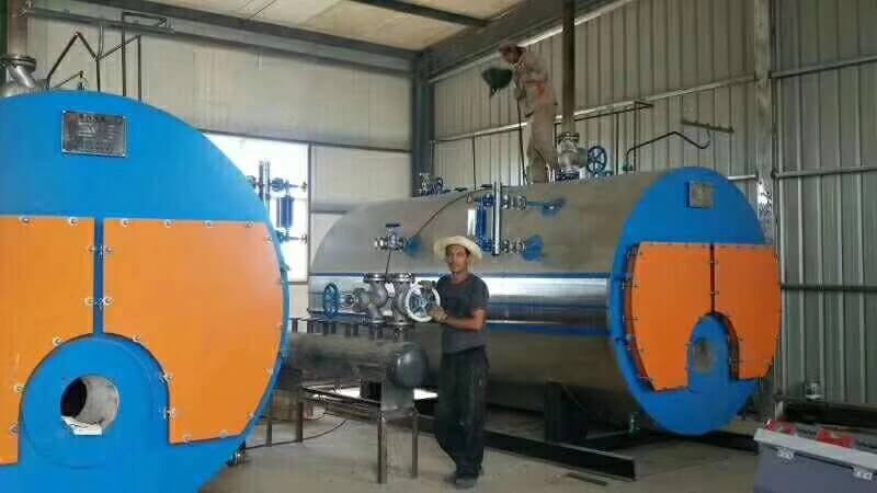 四噸蒸汽鍋爐國外安裝現場
