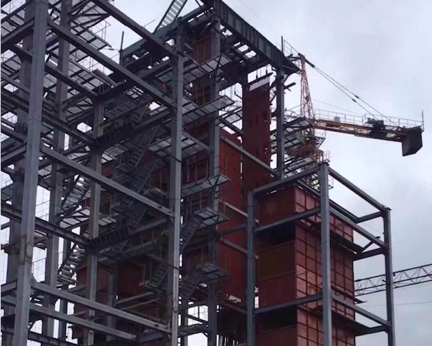 35噸流化床鍋爐，現場制造