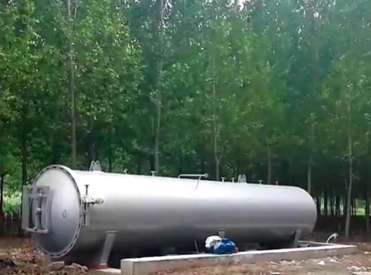 2米×10米木材浸注罐已經抵達用戶